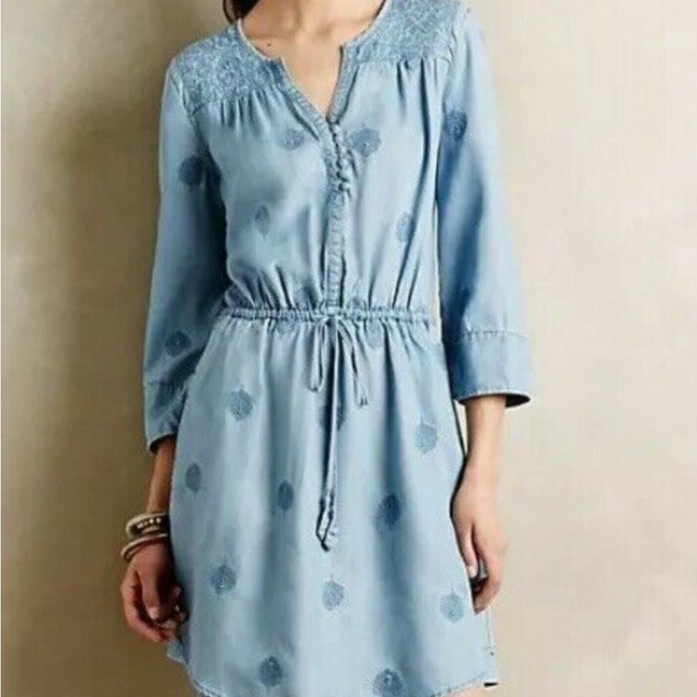 Holding Horses Size Small Blue Midi Dress